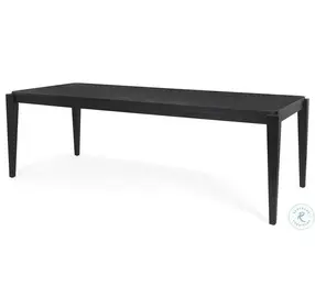 Teva Black Wood 92" Rectangular Dining Room Set