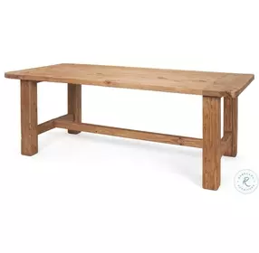 Stetson Natural Brown 84" Rectangular Dining Room Set