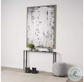Timothy Ebony Black Iron Console Table