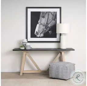 Rialto Two Tone Black And Brown Console Table