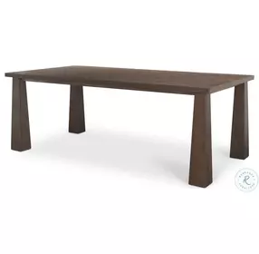 Wolcott Dark Brown Solid Wood Rectangular Dining Room Set