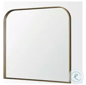Timon Brushed Gold Square Arched Mirror