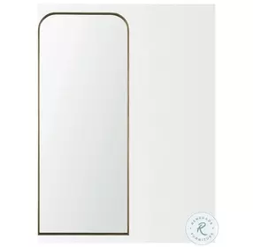 Tamira Brushed Brass Metal Arched Tall Mirror