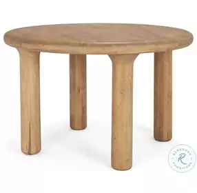 Soma Light Brown Acacia Wood Round Dining Room Set