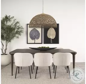 Suvan Dark Brown 84" Rectangular Dining Table