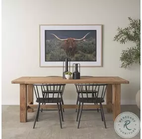 Stetson Natural Brown 84" Rectangular Dining Table