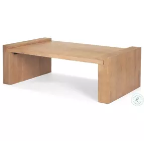 Wesson Light Brown Wood Rectangular Occasional Table Set