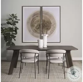 Welborn Dark Brown Wood Rectangular 72" Dining Table