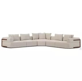 Warner Oatmeal 5 Piece Sectional
