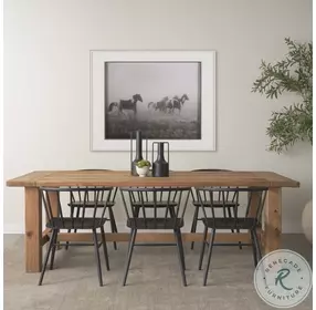 Stetson Natural Brown 94" Rectangular Dining Table