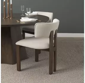 Soho Cream Upholstered Dining Chair