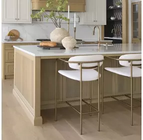 Parker Cream Upholstered Counter Height Stool