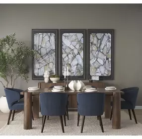 Niles Navy Upholstered Dining Chair