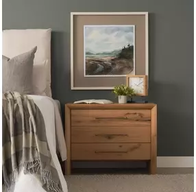 Belford Light Brown 3 Drawer Nightstand