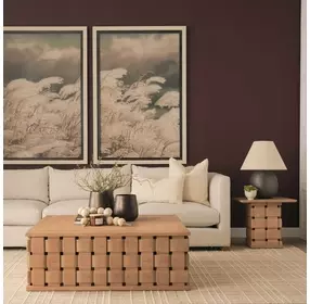Trellyn Light Brown Square Accent Table