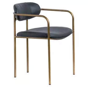 Parker Black Upholstered Dining Chair Set of 2