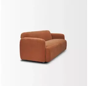 Saga Stonewashed Rust 90" Sofa