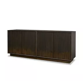 Cinder Distressed Dark Brown 4 Door Sideboard