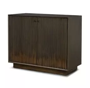 Cinder Distressed Dark Brown 2 Door Accent Cabinet