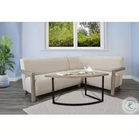 Curve Point Natural 48" Round Dining Table