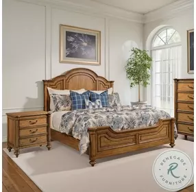 Ashford Ridgewood Cognac Queen Panel Bed