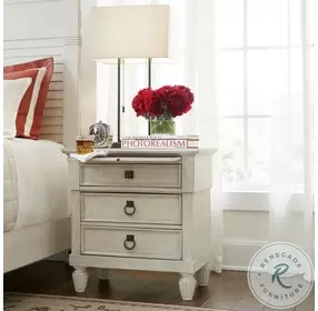 Azure Cove Sebastian Egret Nightstand