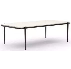Madera Opal Ash and Modern Walnut 95" Rectangular Dining Table