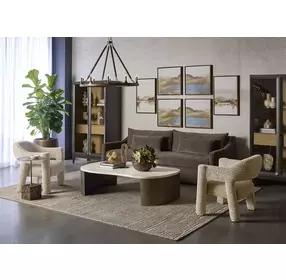 Prisca Holden Dusty Greige Upholstered Lounge Chair