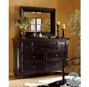 Kingstown Deep Rich Black Stony Point Triple Dresser