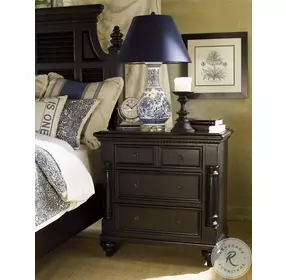 Kingstown Deep Rich Black Stony Point Nightstand