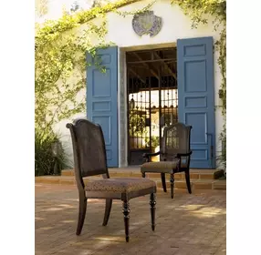 Kingstown Isla Verde Brown Upholstered Side Chair