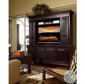 Kingstown Deep Rich Black Wellington TV Stand