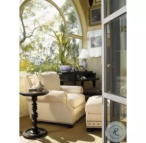 Kingstown Deep Rich Black Pitcairn Accent Table