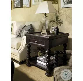 Kingstown Deep Rich Black Explorer End Table