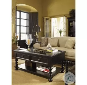Kingstown Deep Rich Black Explorer Cocktail Table