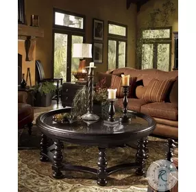 Kingstown Deep Rich Black Plantation Cocktail Table