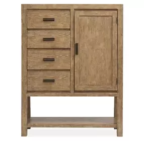 Plum Creek Sierra Brown 4 Drawer Door Chest
