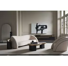 Movement Ivory Performance Fabric Upholstered Accent Chair