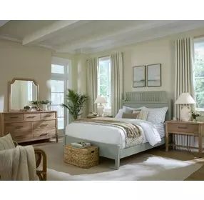 Pure Maple Sage King Garden Panel Bed