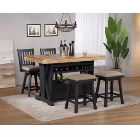 Autumn Winds Beige Upholstered Saddle Backless Counter Height Stool