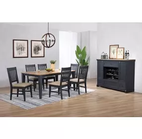 Autumn Winds Brown and Black 3 Shelves Spirit Cabinet