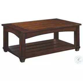 Tacoma Rustic Brown Rectangular Lift-Top Occasional Table Set