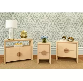 Ezra Natural Rectangular Side Table