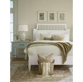 Pure Maple Sage 1 Drawer Bedside Table
