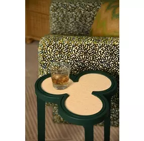 Dylan Matte Dark Green Lacquer Reversible Top Cigar Table