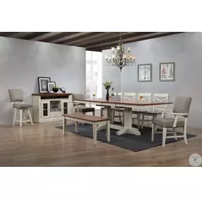 Choices Antique White Dining Bench