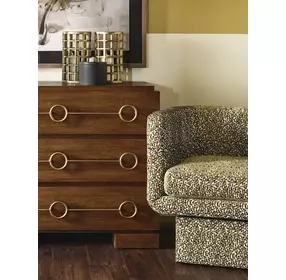 Roderick Provincial Brown Oak 3 Drawer Soft Close Accent Chest