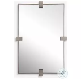 Vandelle Brushed Gun Modern Mirror