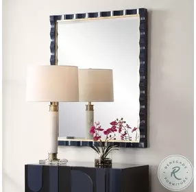 Gulf Rich High Gloss Navy Blue Mirror