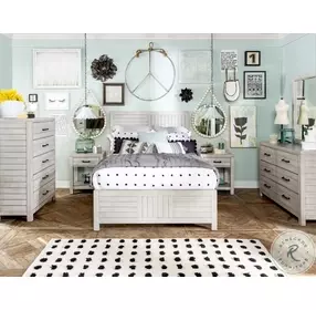 Summer Camp Stone Path White Gray Vertical Mirror